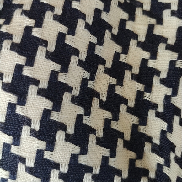 Giorgio Saint Angelo Vintage Houndstooth Linen Dark Navy Blazer Jacket 22 - Picture 10 of 12